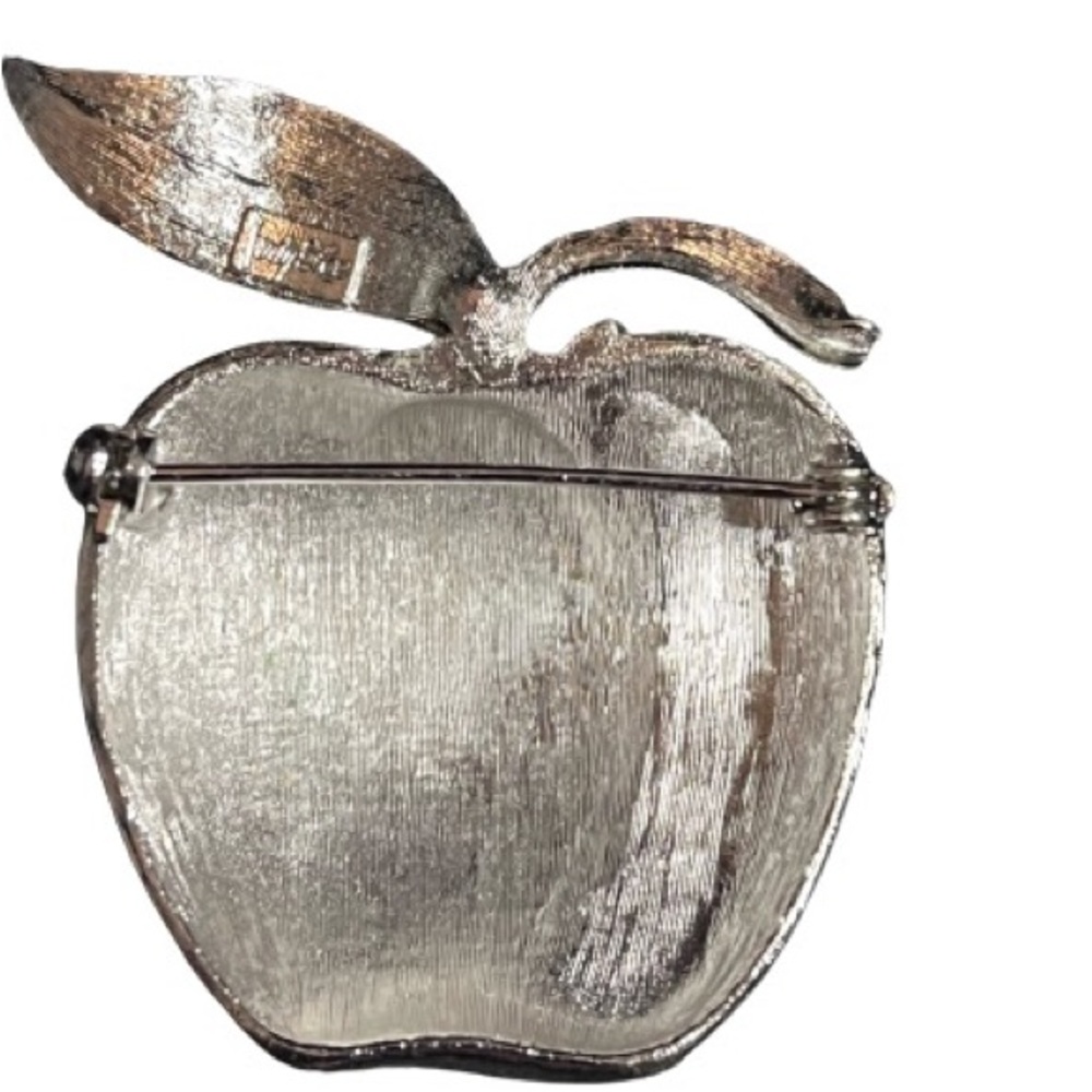 Vintage 1960's Judy Lee Apple Brooch and Clip on earrings in flawless condition - Picture 4 of 9